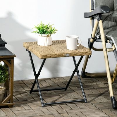 Outsunny Salontafel voor de tuin, Cosy Chic, salontafel met opklapbaar