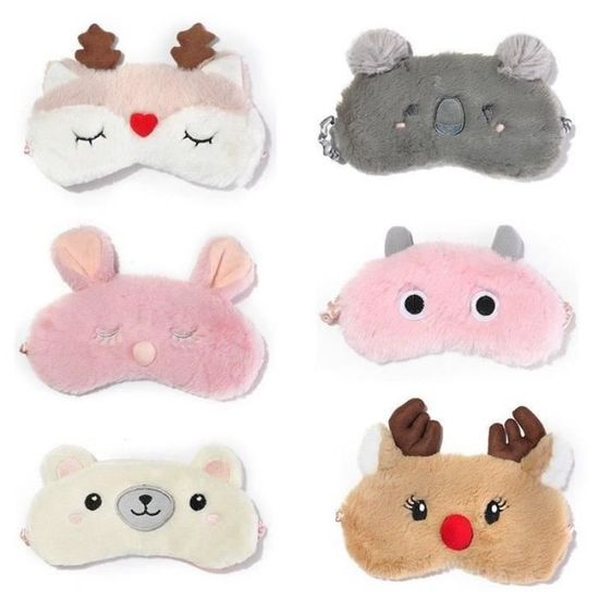 Accessoires de voyage 3pcs sommeil masque mode dessin animé mignon 