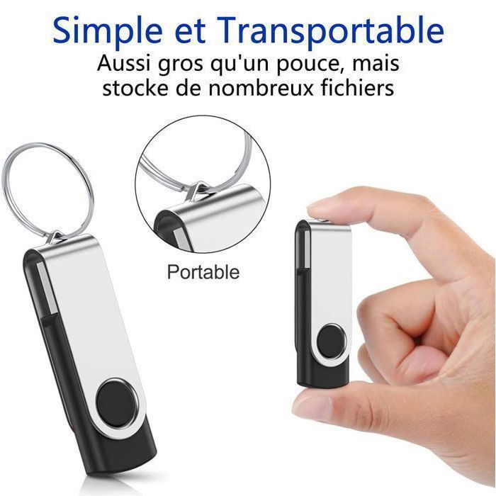 Clé USB 2.0 16 Go Lot de 10 Cles USB Disque Flash USB Pivotante Clef USB 16Go Mémoire Stick pour Clé USB 2.0 16 Go Lot de 10 Cles USB Disque Flash USB Pivotante Clef USB 16Go Mémoire Stick pour