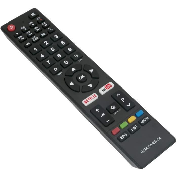 Télécommande Smart TV GCBLTV02ADBBT pour Chiq Smart TV U55H7A U58H7A U43H7A  avec boutons Netflix  : : High-Tech