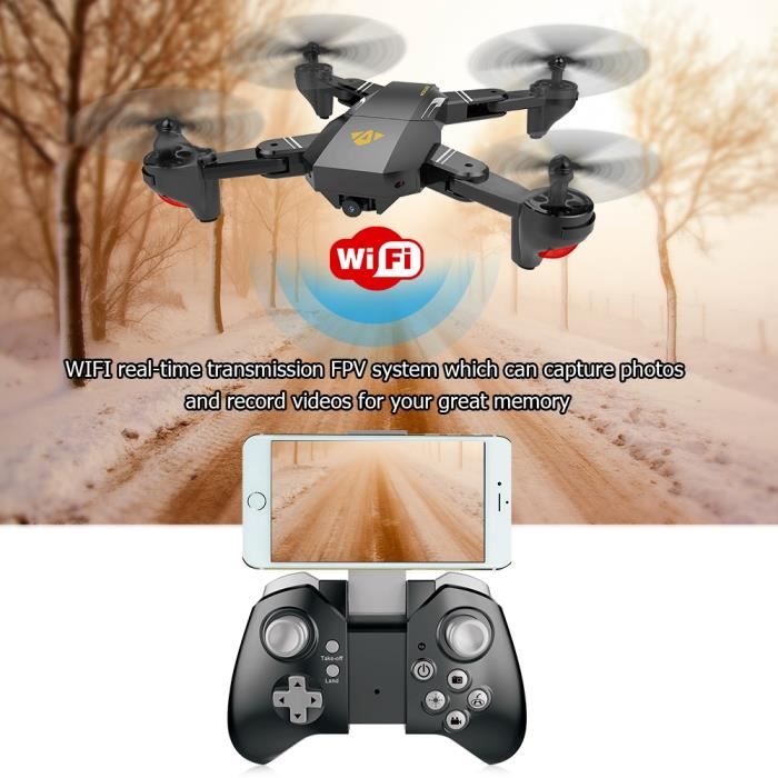 VISUO XS809HW Wifi FPV RC Drone 2.0MP 120 FOV Grand angle pliable