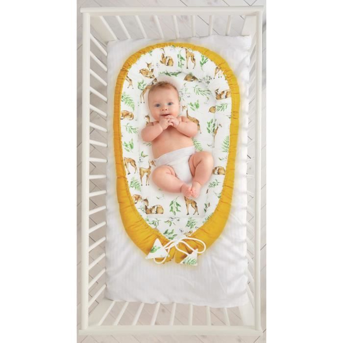 Réducteur de Lit bébé avec volants bébé Cocon Baby Nest nourrissons coussin  100% coton pour lit pour nouveau-né Nid de bébé Pistache - Cdiscount  Puériculture & Eveil bébé