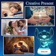 Veilleuse enfant LED KENLUMO Stitch avec télécommande et 16 couleurs-3