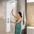 NAIZY Colonne douche en acier inox Blanc 4 IN 1 multifonctionnel Panneau douche Système Douches de salle de bains-3