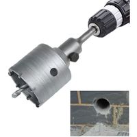 CCLIFE Scie à Cloche Trépan Couronne Carotteuse à Sec 80 mm avec adaptateur SDS plus pour