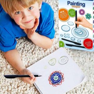 Spirograph, 27 pcs Multifonctionnel Outil de Peinture pour Enfants
