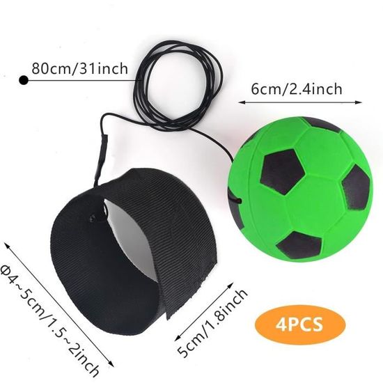 ZSooner Balle De Rebond Avec Bracelet - Lot De 2 Balles Élastiques Pour Poignet, Exercice Et Coordination Enfants/Adultes