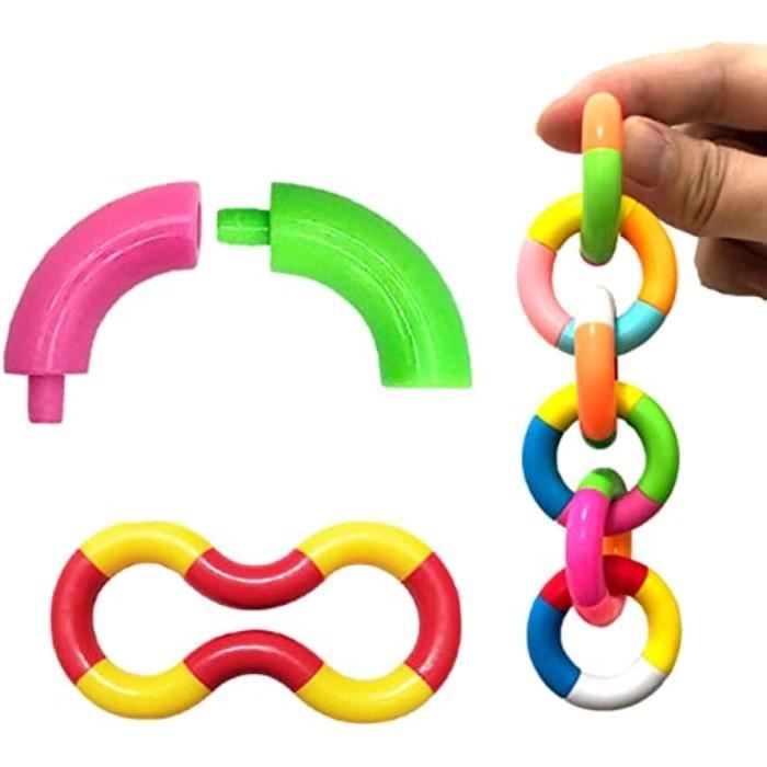 Sensory Worry Stones Silicone Fidget Toys - 6 Pack, Anxiety & ADHD Relief, Quiet Calming Tools For Kids & Adults, Therapy, Classroom