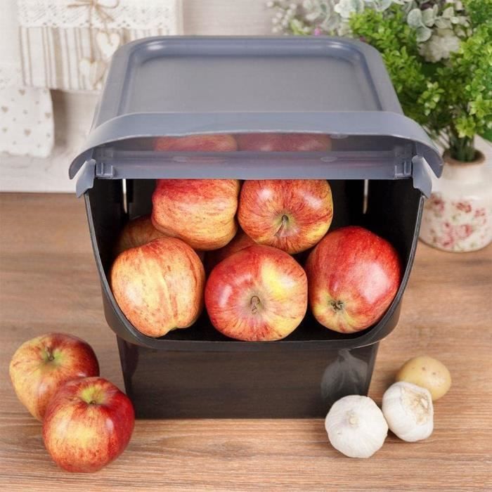 Boîte de rangement Récipient de conservation pour légumes, fruits, oignons, pommes de terre