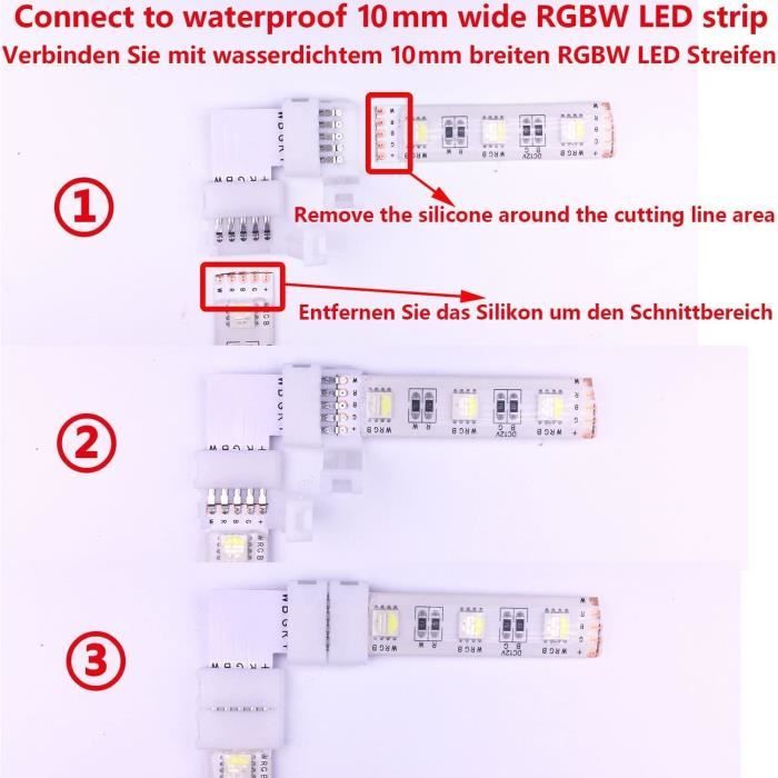 Connecteur d'Angle pour Ruban LED RGBW