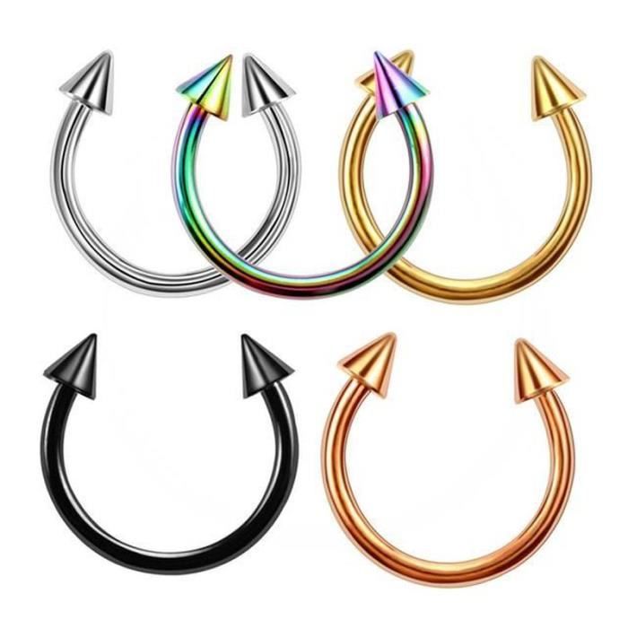 Lot De 4 Clous De Nez En Titane 22G - Piercings L Shape Hypoallergéniques Avec Tops 1,5mm 2mm 2,5mm 3mm, Bijoux Confortables Pour Nez