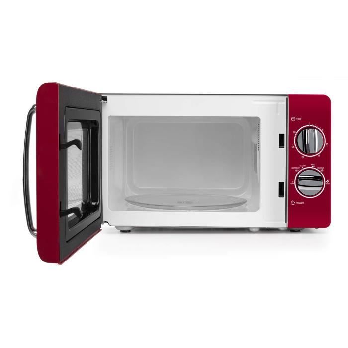 Micro Rouge Micro-ondes monofonction ORBEGOZO mi2020 - 700W - 20L - Rouge et Argent ...