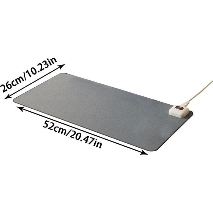 Tapis De Souris Chauffant Intelligent Hojalis - 80x33 Cm, 6 Températures (35-60°C), Arrêt Auto 4h - Bureau, Maison