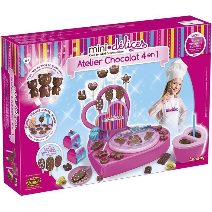 Lansay Mini Délices - Mon Super Atelier Chocolat 5 en 1 - Cuisine créative  - Dès 6 Ans Mini Délices - Sucettes Chocolat - Cuisine créative - Dès 6 Ans
