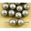 Nouvelle arrivée 40PCS 10 mm couleur Argent Ronde en Bois Perles Pour Fabrication de Bijoux