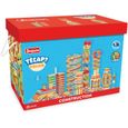 Jeu de construction et d'équilibre JEUJURA Tecap Color - 500 planchettes en bois de couleur-0