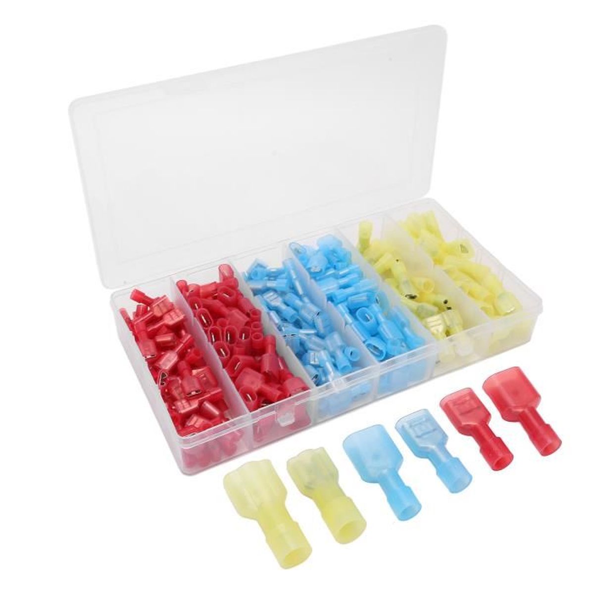 Kit De 192 Connecteurs Fils Auto Étanches - Bornes Mâles/Femelles, Bouchons Silicone, Pour Voiture/Moto