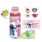 ATMOKO Bouteille isotherme Stitch - Thermos 350ml, Gourde Avec Paille, Gourdes Sans BPA, Gourde Enfant & Adulte pour Sport, école, Bureau
