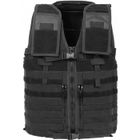 Gilet intervention M.O.L.L.E - Ares Noir - Taille unique et ajustable - Mailles aérées et solides