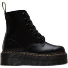 Boots - Dr Martens - Molly - Femme - Noir - Semelle compensée - 6 œillets