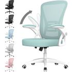 NASPALURO Chaise de bureau à roulette 360° | Fauteuil Ergonomique | Hauteur & dossier Ajustable/accoudoirs réglables | Charge max 150kg |Vert