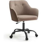 Chaise de Bureau - SONGMICS - Réglable en Hauteur - Capacité de Charge 110 kg - Marron
