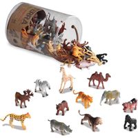 Les Animaux Sauvages – Assortiment de Figurines d’Animaux – Jouets pour Enfants de 3 Ans et Plus (60 Pieces)