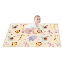 180 x 150 Tapis d'éveil pour nourrissons, tapis de jeu en mousse souple pour enfant, tapis de jeu double face, tapis d'éveil,