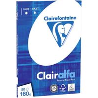 CLAIREFONTAINE POCHETTE CLAIRALFA BLANC A4 160G 50 FEUILLES