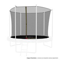 Filet intérieur de protection pour trampoline 10FT ø305cm 6 perches - Noir