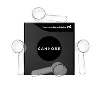 Capuchons - Pack 4 - Tête Ronde - Pour Brossettes Oral-B Originales et Compatibles Sensitive, 3D White, Précision Clean, Cross &