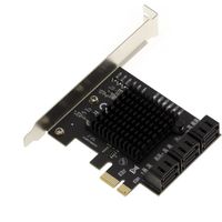 Carte contrôleur PCIe 3.0 x1 avec 6 Ports SATA 6G - Marque KALEA-INFORMATIQUE