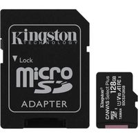 Carte MicroSD adaptateur SD Kingston Canvas Select Plus SDCS2/128 Go Classe 10