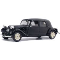 Voiture miniature de collection SOLIDO - Citroën Traction 11 Cv Blach 1937 - Blanc - 1/18 ème en métal