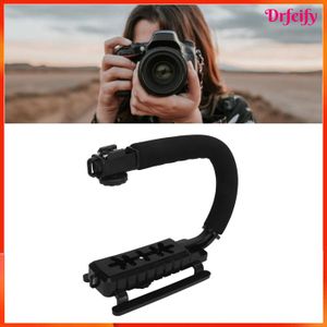 Poignée Universelle Vhbw Pour Appareil Photo DSLR, Hybride Ou Caméscope – Vis 1/4", Stabilisateur Ergonomique Noir – Anti-Tremblements