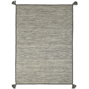 TAPIS DE COULOIR SAHARA - Tapis 100% coton tissé et tressé - 160 x 230 cm - Blanc