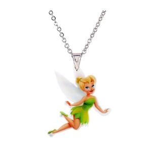 SAUTOIR ET COLLIER COLLIER FEE CLOCHETTE ET PENDENTIF, STATUETTE FEE 