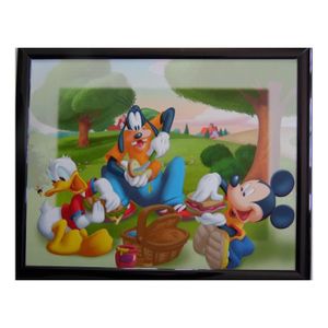 TABLEAU - TOILE Tableau Mickey 20 x 25 cm Disney cadre enfant Ding