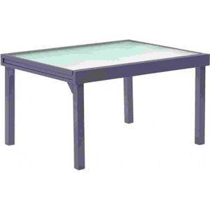 TABLE DE JARDIN  Table de jardin Modulo T 6-10 Full Verre Gris Anth