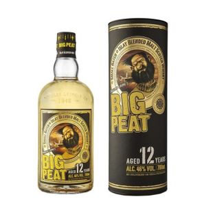 WHISKY BOURBON SCOTCH BIG PEAT 12 ans Blend de Islay Malt Whisky 70 cl