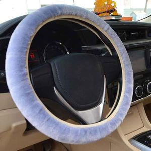 Aontean Housse de volant universelle en peluche pour voiture//camion//SUV//camionnette