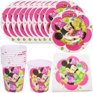 8 Assiettes en Carton Baby Minnie™ Rose - Les Bambetises