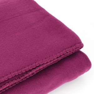 Nouveau Teddy polaire moelleux fauteuil lit fauteuil canapé plaid Aubergine Violet 150x200cm