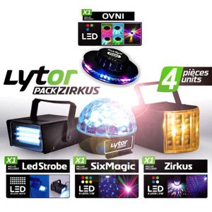 Jeu de lumière Lyre WASH7 à LEDs DMX RVB + Blanc 7x4W (4en1) + Jeu lumière  Dôme ASTRO - Cdiscount TV Son Photo