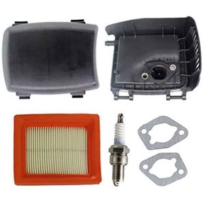 Kit Boîtier + Filtre à Air Pour Tondeuse à Gazon - Compatible Gude, AL-KO, Einhell, Hyundai, Motec Prescott, Etc. - 3