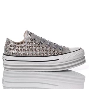 converse toile blanche