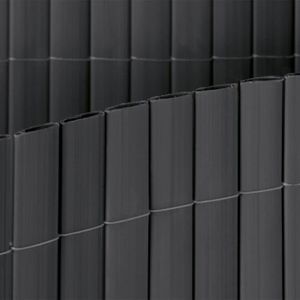 Canisse double face PVC gris - NATURE - 1 x 3 m - 100% occultant - 1500  g/m² - Cdiscount Jardin