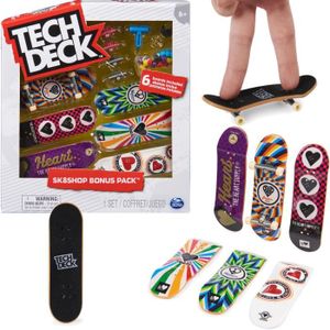 SKATEBOARD - LONGBOARD Set Tech Deck Sk8Shop 6 skateboard Bonus Pack The Heart Fournitures + accessoires
