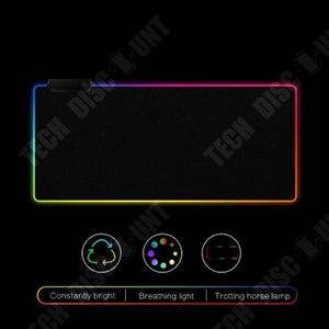 TAPIS DE SOURIS TD® Tapis de souris RGB Gaming Ordinateur Ambiance