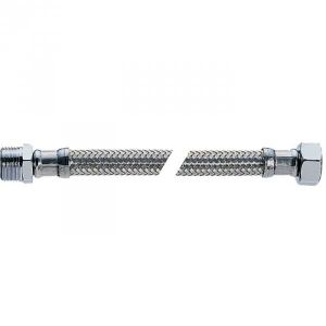 Lot de 10 Flexible Inox,3//8 Femelle//Femelle,environ 30 cm,Plomberie,Raccord 12